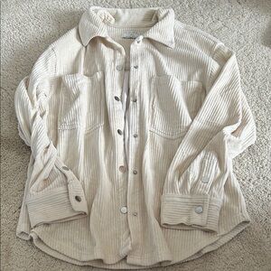 Z Supply Ivory Corduroy Shirt
